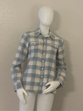Patagonia® Worn Wear W's Long-Sleeved Fjord Flannel Shirt Size 6